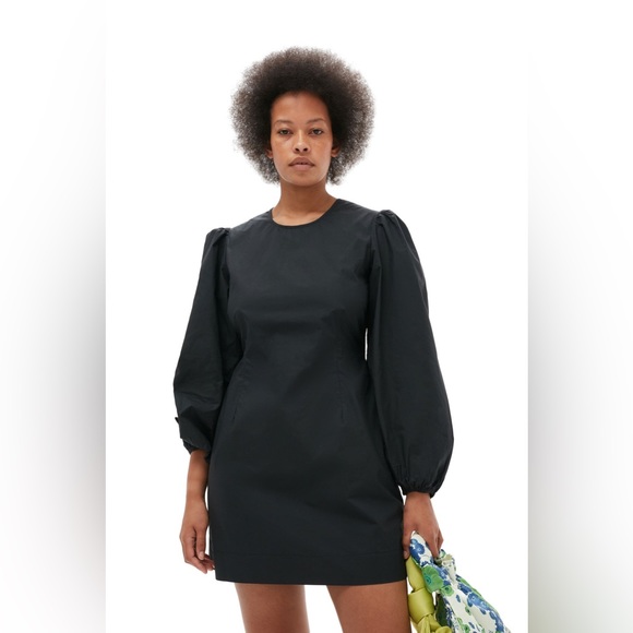 NWOT GANNI COTTON POPLIN OPEN BACK MINI DRESS
Size 4 $295 - Picture 6 of 6